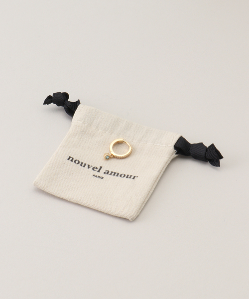 journal standard L'essage(ジャーナルスタンダードレサージュ)の「【NOUVEL AMOUR/ヌーベルアムール】MINI HOOP AVA BLUE(SINGLE):ピアス(片耳用)(ピアス(片耳用)・レディース・サックスブルー・FREE)」の7枚目の写真