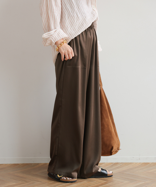 JOURNAL STANDARD relume（ジャーナルスタンダード　レリューム）の「ヴィンテージサテンベイカーパンツ（その他パンツ・レディース・ベージュ/ブラウン・36/38）」の7枚目の写真