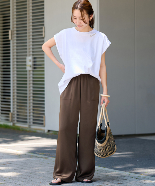 JOURNAL STANDARD relume（ジャーナルスタンダード　レリューム）の「ヴィンテージサテンベイカーパンツ（その他パンツ・レディース・ベージュ/ブラウン・36/38）」の8枚目の写真