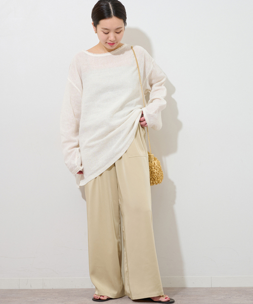 JOURNAL STANDARD relume（ジャーナルスタンダード　レリューム）の「ヴィンテージサテンベイカーパンツ（その他パンツ・レディース・ベージュ/ブラウン・36/38）」の15枚目の写真