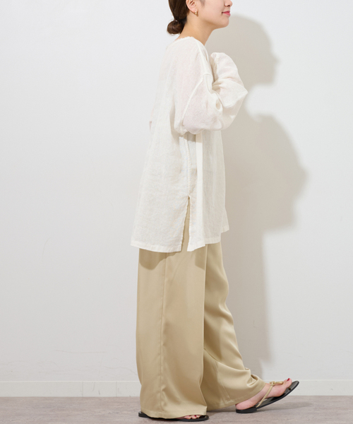 JOURNAL STANDARD relume（ジャーナルスタンダード　レリューム）の「ヴィンテージサテンベイカーパンツ（その他パンツ・レディース・ベージュ/ブラウン・36/38）」の18枚目の写真