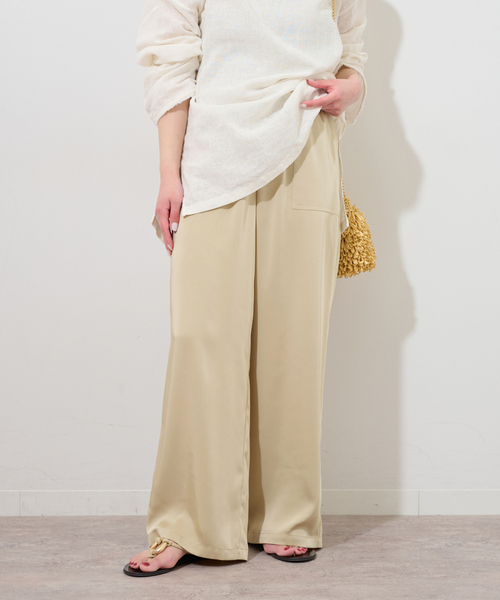 JOURNAL STANDARD relume（ジャーナルスタンダード　レリューム）の「ヴィンテージサテンベイカーパンツ（その他パンツ・レディース・ベージュ/ブラウン・36/38）」の19枚目の写真