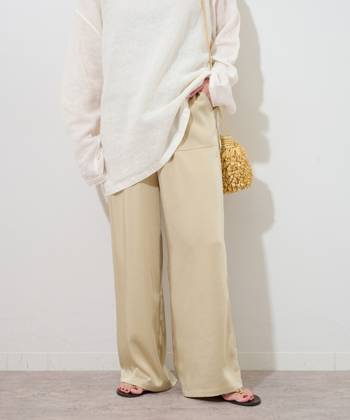 JOURNAL STANDARD relume（ジャーナルスタンダード　レリューム）の「ヴィンテージサテンベイカーパンツ（その他パンツ・レディース・ベージュ/ブラウン・36/38）」の20枚目の写真