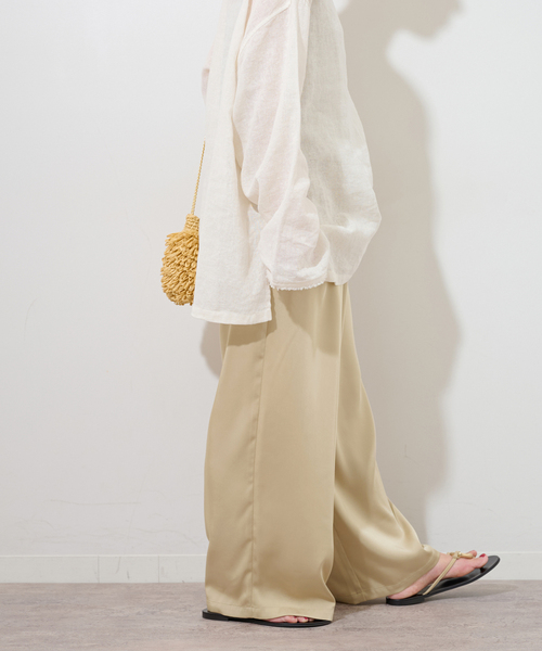 JOURNAL STANDARD relume（ジャーナルスタンダード　レリューム）の「ヴィンテージサテンベイカーパンツ（その他パンツ・レディース・ベージュ/ブラウン・36/38）」の21枚目の写真