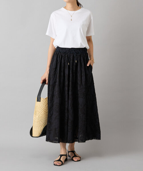 BEARDSLEY（ビアズリー）の「IKIMONOアップリケスカート（スカート・レディース・ブラック/レッド・FREE）」の16枚目の写真