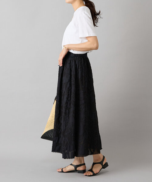 BEARDSLEY（ビアズリー）の「IKIMONOアップリケスカート（スカート・レディース・ブラック/レッド・FREE）」の18枚目の写真