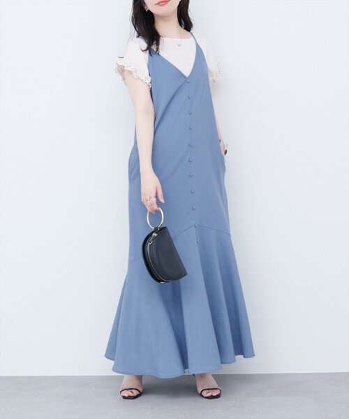 natural couture（ナチュラルクチュール）の「袖口フリルTブラウス（シャツ/ブラウス・レディース・イエロー/ブルー/アイボリー/ブラック・FREE）」の8枚目の写真