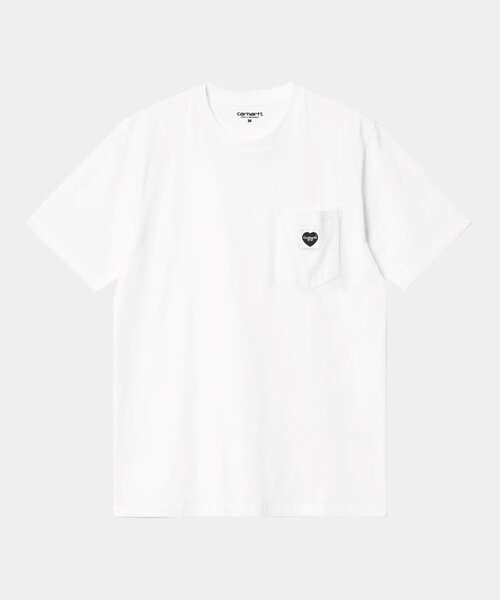 Tシャツ・カットソー Carhartt Carhartt Wip SS Pocket Heart T-shirt Carhartt WIP S/S Pocket Heart T-Shirt, Black / Red