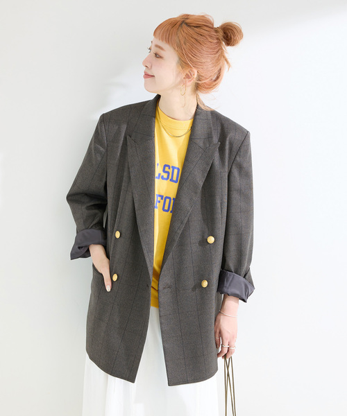 Wブレストピークド4Bジャケット（テーラードジャケット）｜B.C STOCK