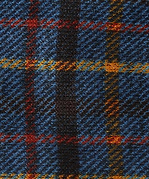 green label relaxing(グリーンレーベルリラクシング)の「GLRマフラー/チェック(マフラー・キッズ・マスタード/コバルトブルー・フリー)」の6枚目の写真