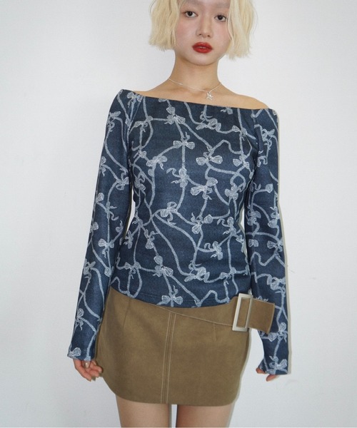 オフショル トップス SLY tシャツ 「限定カラーあり」OFF SHOULDER CUT TOPS オフ