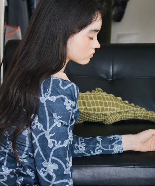 musubore（ムスボレ）の「off-shoulder tops / オフショルダートップス（シャツ/ブラウス・レディース・ネイビー・FREE）」の22枚目の写真