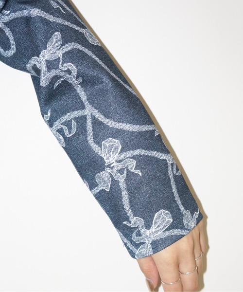 musubore（ムスボレ）の「off-shoulder tops / オフショルダートップス（シャツ/ブラウス・レディース・ネイビー・FREE）」の15枚目の写真