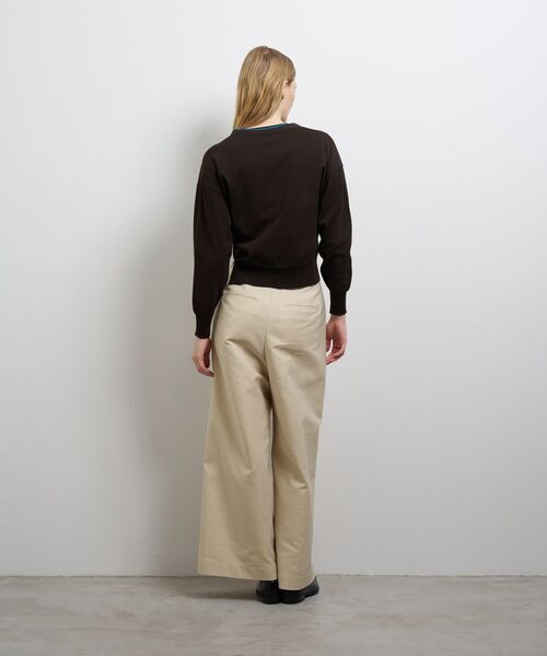 LANVIN en Bleu(ランバンオンブルー)の「カラーポイントVネックカーディガン(ニット/セーター・レディース・ブラック/ブラウン/ブルー系その他・38)」の16枚目の写真