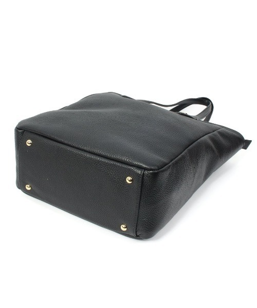 Beau're(ヴュレ)の「【BEAURE/ビュレ】Leather A4 Bag(トートバッグ・レディース・ブラック/ベージュ系・FREE)」の6枚目の写真
