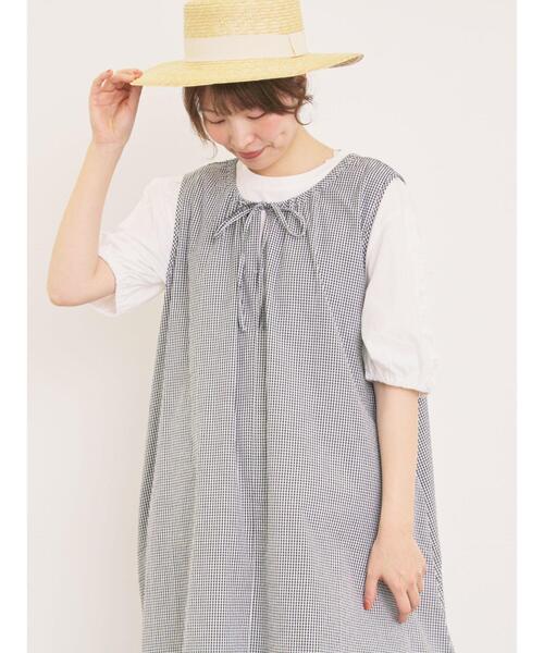 Samansa Mos2(サマンサ モスモス)の「袖タテフリルTシャツ(Tシャツ/カットソー・レディース・モカ/ブラック/オフホワイト・F)」の12枚目の写真