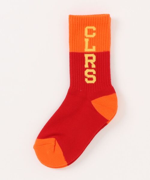 GROOVY COLORS（グルービーカラーズ）の「GRVY CLRS 2Tone Socks（ソックス/靴下・キッズ・ブラック/グリーン/レッド・S/L/M）」の7枚目の写真