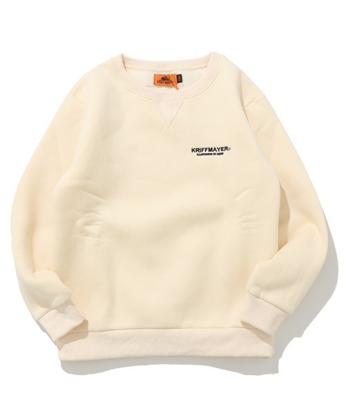 KRIFF MAYER Kid's Collection（クリフメイヤーキッズコレクション）の「【裏起毛】あたたか刺繍クルー（スウェット・キッズ・ネイビー/チャコール/イエロー/グレー/オフホワイト/サックスブルー・170/160/150/140/130/120）」の11枚目の写真