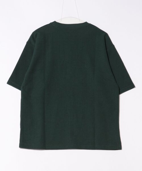 BACK NUMBER(バックナンバー)の「BACK NUMBER(バックナンバー)【メンズ】袖ロゴ刺繍ワッフル半袖Tシャツ(Tシャツ/カットソー・メンズ・グリーン/ネイビー/ダークベージュ/ダークグレー・M/L/XL)」の5枚目の写真