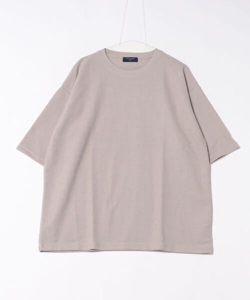 BACK NUMBER(バックナンバー)の「BACK NUMBER(バックナンバー)【メンズ】袖ロゴ刺繍ワッフル半袖Tシャツ(Tシャツ/カットソー・メンズ・グリーン/ネイビー/ダークベージュ/ダークグレー・M/L/XL)」の19枚目の写真