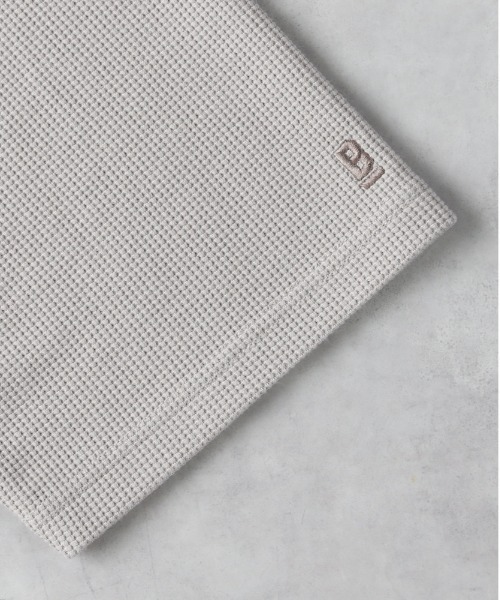 BACK NUMBER(バックナンバー)の「BACK NUMBER(バックナンバー)【メンズ】袖ロゴ刺繍ワッフル半袖Tシャツ(Tシャツ/カットソー・メンズ・グリーン/ネイビー/ダークベージュ/ダークグレー・M/L/XL)」の8枚目の写真