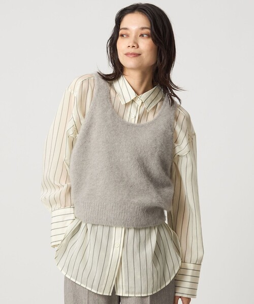 green label relaxing（グリーンレーベルリラクシング）の「ミルフィーユデイリーシャツ（シャツ/ブラウス・レディース・ライトブルー/ブラック/オフホワイト/その他2/その他1/ライトピンク・FREE）」の6枚目の写真