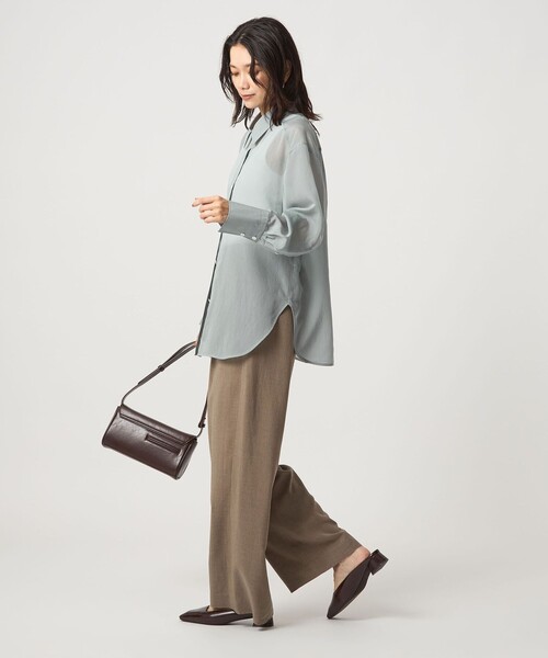 green label relaxing（グリーンレーベルリラクシング）の「ミルフィーユデイリーシャツ（シャツ/ブラウス・レディース・ライトブルー/ブラック/オフホワイト/その他2/その他1/ライトピンク・FREE）」の7枚目の写真