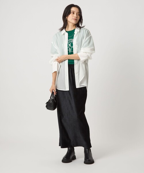 green label relaxing（グリーンレーベルリラクシング）の「ミルフィーユデイリーシャツ（シャツ/ブラウス・レディース・ライトブルー/ブラック/オフホワイト/その他2/その他1/ライトピンク・FREE）」の17枚目の写真