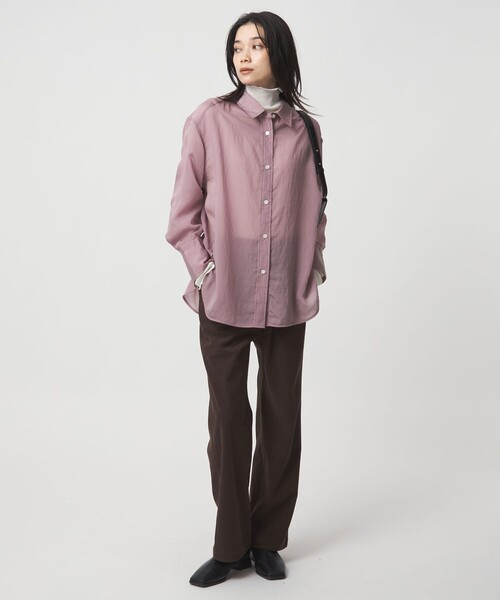 green label relaxing（グリーンレーベルリラクシング）の「ミルフィーユデイリーシャツ（シャツ/ブラウス・レディース・ライトブルー/ブラック/オフホワイト/その他2/その他1/ライトピンク・FREE）」の20枚目の写真