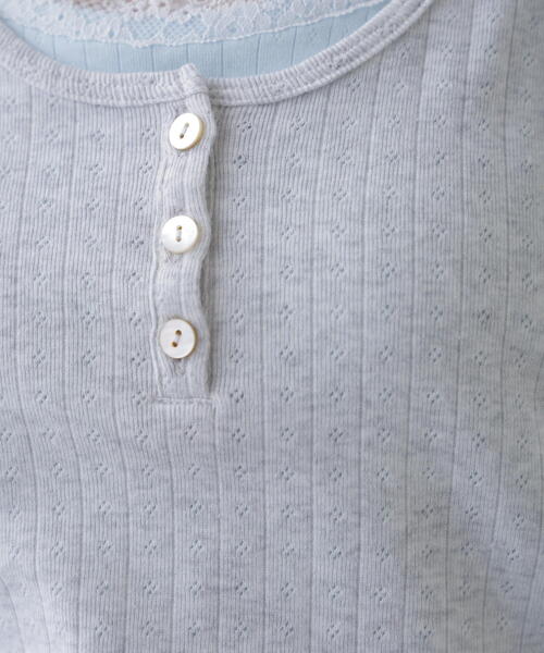 FREE'S MART（フリーズマート）の「針抜きテレコレイヤードタンクトップ（Tシャツ/カットソー・レディース・ホワイト/ネイビー/グレー・FREE）」の7枚目の写真