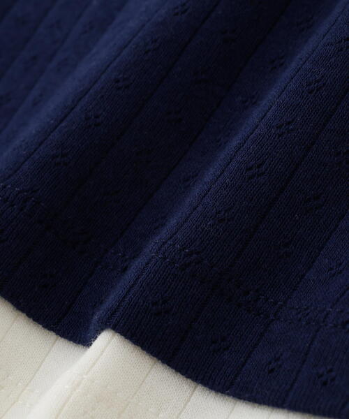 FREE'S MART（フリーズマート）の「針抜きテレコレイヤードタンクトップ（Tシャツ/カットソー・レディース・ホワイト/ネイビー/グレー・FREE）」の5枚目の写真