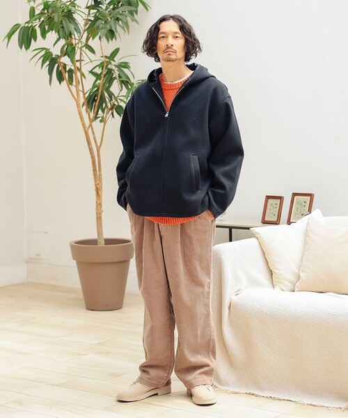 B:MING by BEAMS（ビーミングバイビームス）の「ハイブリッド フードジップ ブルゾン（ブルゾン・メンズ・ネイビー/ブラウン系その他5・S/XL/L/M）」の6枚目の写真