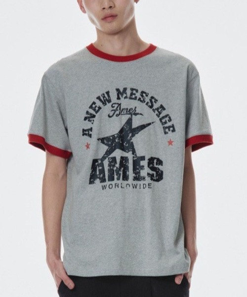 tシャツ 「UNISEX」AMES WORLDWIDE ／ビンテージスターT レディース UNISEX】AMES WORLDWIDE ／ビンテージスターT（Tシャツ
