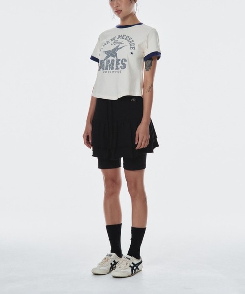 AMESWORLDWIDE（アメスワールドワイド）の「【UNISEX】AMES WORLDWIDE ／ビンテージスターT（Tシャツ/カットソー・レディース・ブラック/クリーム/グレー・SMALL/MEDIUM）」の5枚目の写真
