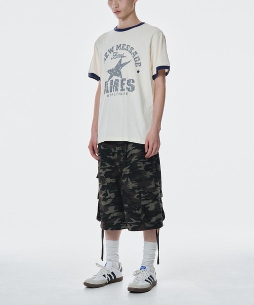 AMESWORLDWIDE（アメスワールドワイド）の「【UNISEX】AMES WORLDWIDE ／ビンテージスターT（Tシャツ/カットソー・レディース・ブラック/クリーム/グレー・SMALL/MEDIUM）」の7枚目の写真