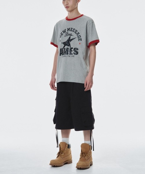 AMESWORLDWIDE（アメスワールドワイド）の「【UNISEX】AMES WORLDWIDE ／ビンテージスターT（Tシャツ/カットソー・レディース・ブラック/クリーム/グレー・SMALL/MEDIUM）」の9枚目の写真