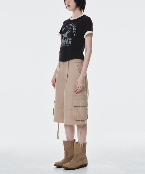 AMESWORLDWIDE（アメスワールドワイド）の「【UNISEX】AMES WORLDWIDE ／ビンテージスターT（Tシャツ/カットソー・レディース・ブラック/クリーム/グレー・SMALL/MEDIUM）」の15枚目の写真