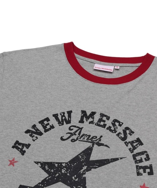 AMESWORLDWIDE（アメスワールドワイド）の「【UNISEX】AMES WORLDWIDE ／ビンテージスターT（Tシャツ/カットソー・レディース・ブラック/クリーム/グレー・SMALL/MEDIUM）」の20枚目の写真
