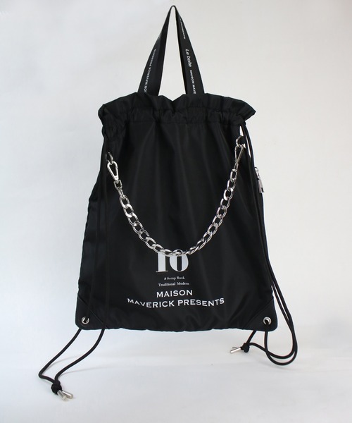 Scrap Book（スクラップブック）の「【MAISON MAVERICK PRESENTS】LOGO Nylon Bag（バックパック/リュック・レディース・ブラック・FREE）」の13枚目の写真