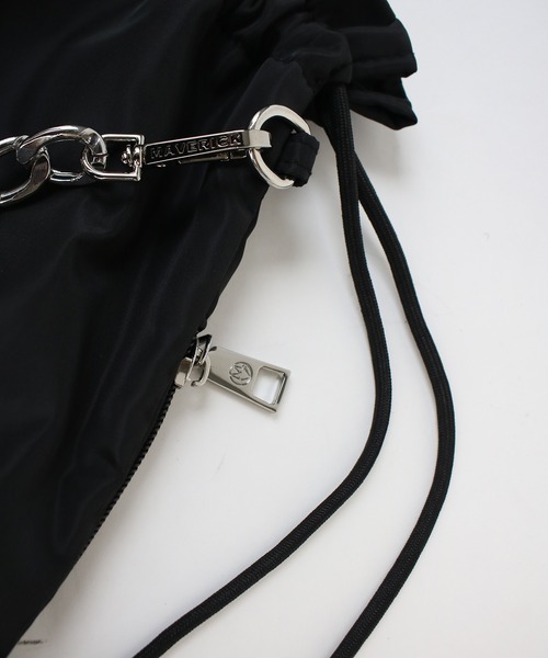 Scrap Book（スクラップブック）の「【MAISON MAVERICK PRESENTS】LOGO Nylon Bag（バックパック/リュック・レディース・ブラック・FREE）」の9枚目の写真