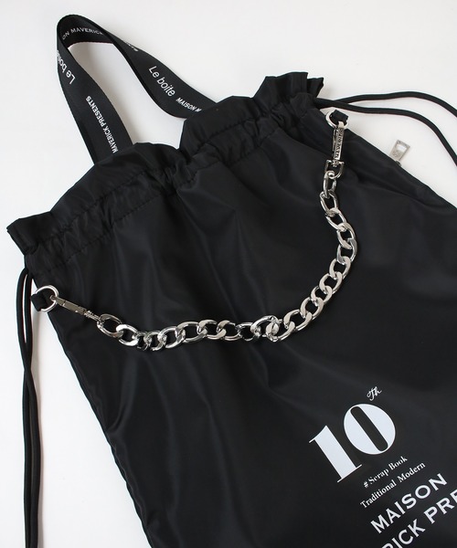 Scrap Book（スクラップブック）の「【MAISON MAVERICK PRESENTS】LOGO Nylon Bag（バックパック/リュック・レディース・ブラック・FREE）」の8枚目の写真
