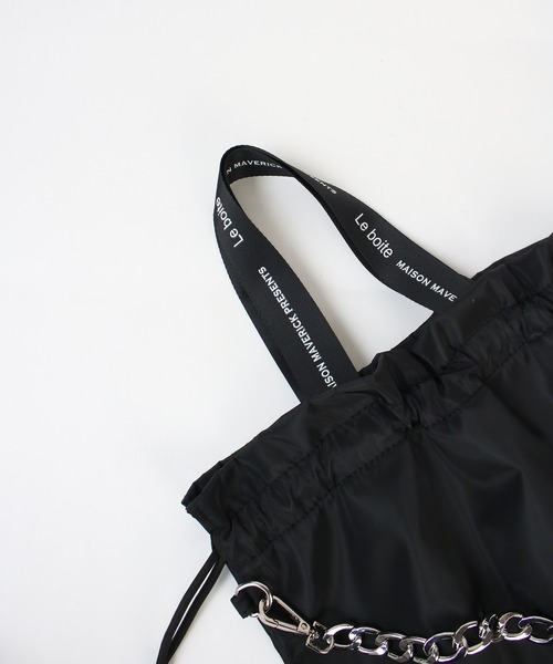 Scrap Book（スクラップブック）の「【MAISON MAVERICK PRESENTS】LOGO Nylon Bag（バックパック/リュック・レディース・ブラック・FREE）」の7枚目の写真