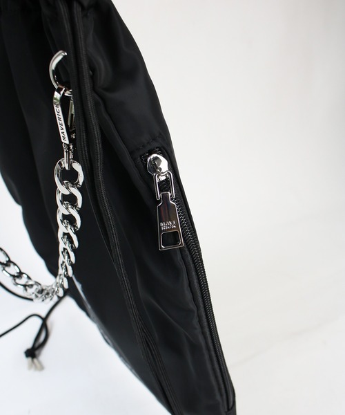 Scrap Book（スクラップブック）の「【MAISON MAVERICK PRESENTS】LOGO Nylon Bag（バックパック/リュック・レディース・ブラック・FREE）」の5枚目の写真