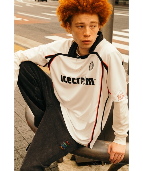 ICECREAM（アイスクリーム）の「GAME SHIRT（Tシャツ/カットソー・メンズ・ブラック/ホワイト・MEDIUM/LARGE/X-LARGE/SMALL）」の5枚目の写真