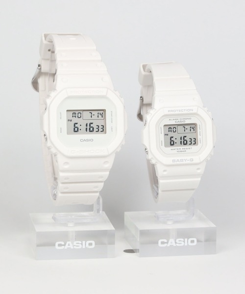 G-SHOCK(ジーショック)の「Pair Model / DW-5600WW-7JF × BGD-565U-7JF(デジタル腕時計・メンズ・ホワイト×ホワイト・FREE)」の9枚目の写真