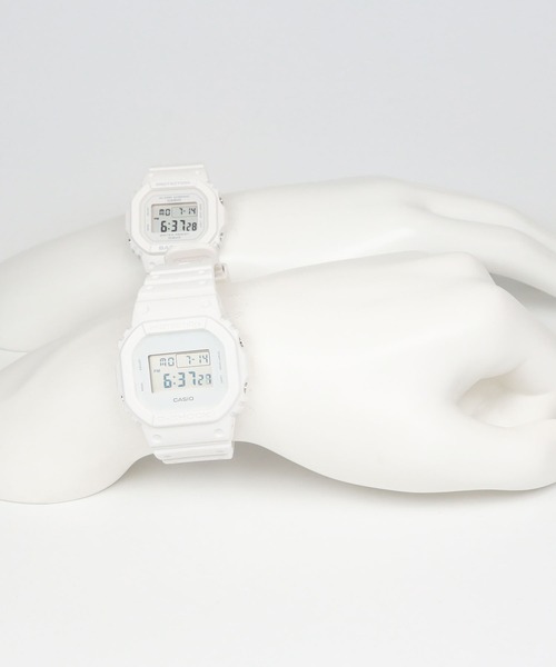 G-SHOCK(ジーショック)の「Pair Model / DW-5600WW-7JF × BGD-565U-7JF(デジタル腕時計・メンズ・ホワイト×ホワイト・FREE)」の6枚目の写真