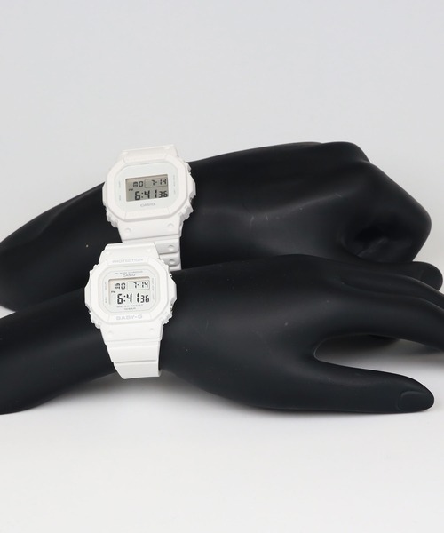 G-SHOCK(ジーショック)の「Pair Model / DW-5600WW-7JF × BGD-565U-7JF(デジタル腕時計・メンズ・ホワイト×ホワイト・FREE)」の3枚目の写真