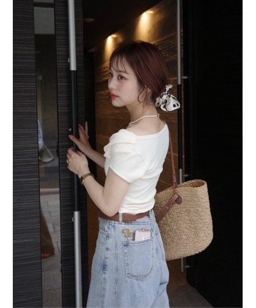 jumelle（ジュメロ）の「ドットシュシュ（シュシュ・レディース・アイボリー/ブラック・FREE）」の10枚目の写真