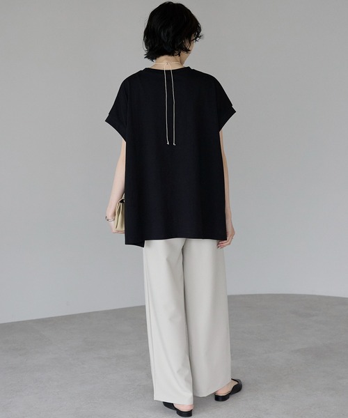 amini(アミニ)の「【2025 SS】美脚タックワイドパンツ(スラックス・レディース・チャコールグレー/ブラック/サンドベージュ・MEDIUM)」の17枚目の写真
