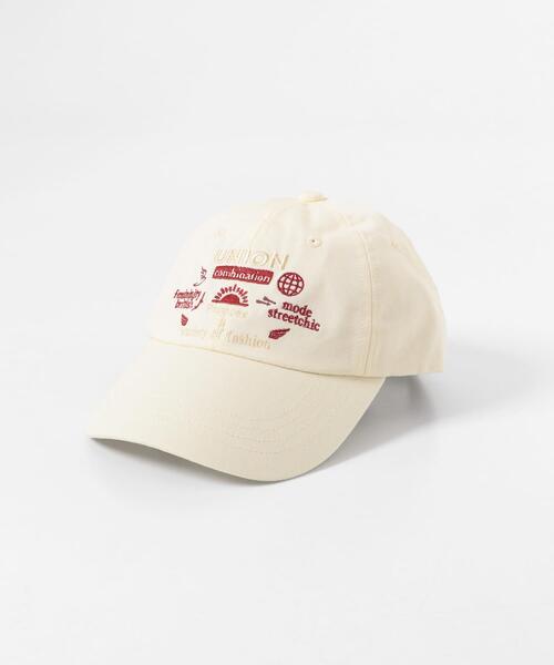 KBF（ケイビーエフ）の「バイカラーエンブロイダリーCAP（キャップ・レディース・ネイビー/グリーン系その他/アイボリー・ONE）」の9枚目の写真